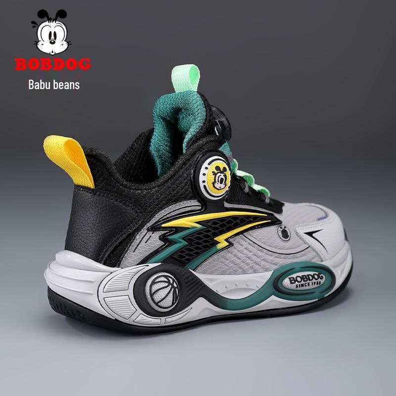 Bobodou Boys  Waterproof Leather Running Shoes - Warm Velvet, Lightweight Autumn/Winter 2025 Style 36