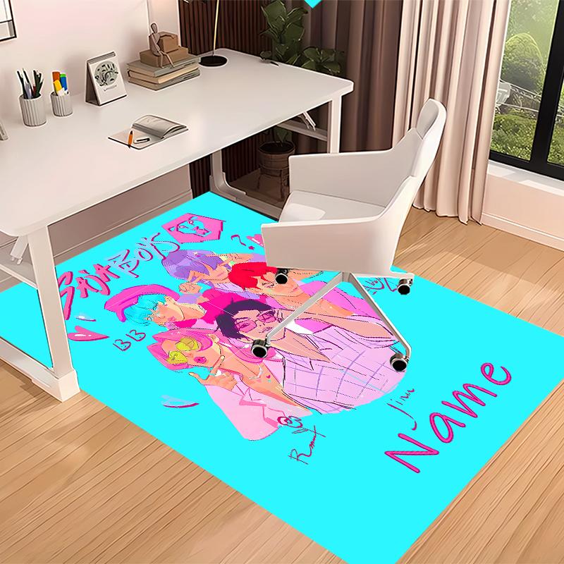 Custom personalization Kpop Demon Hunters Print Area Rug - Soft, Washable Non-Slip Indoor Mat,Living Room,Home&Office Decorative Rug