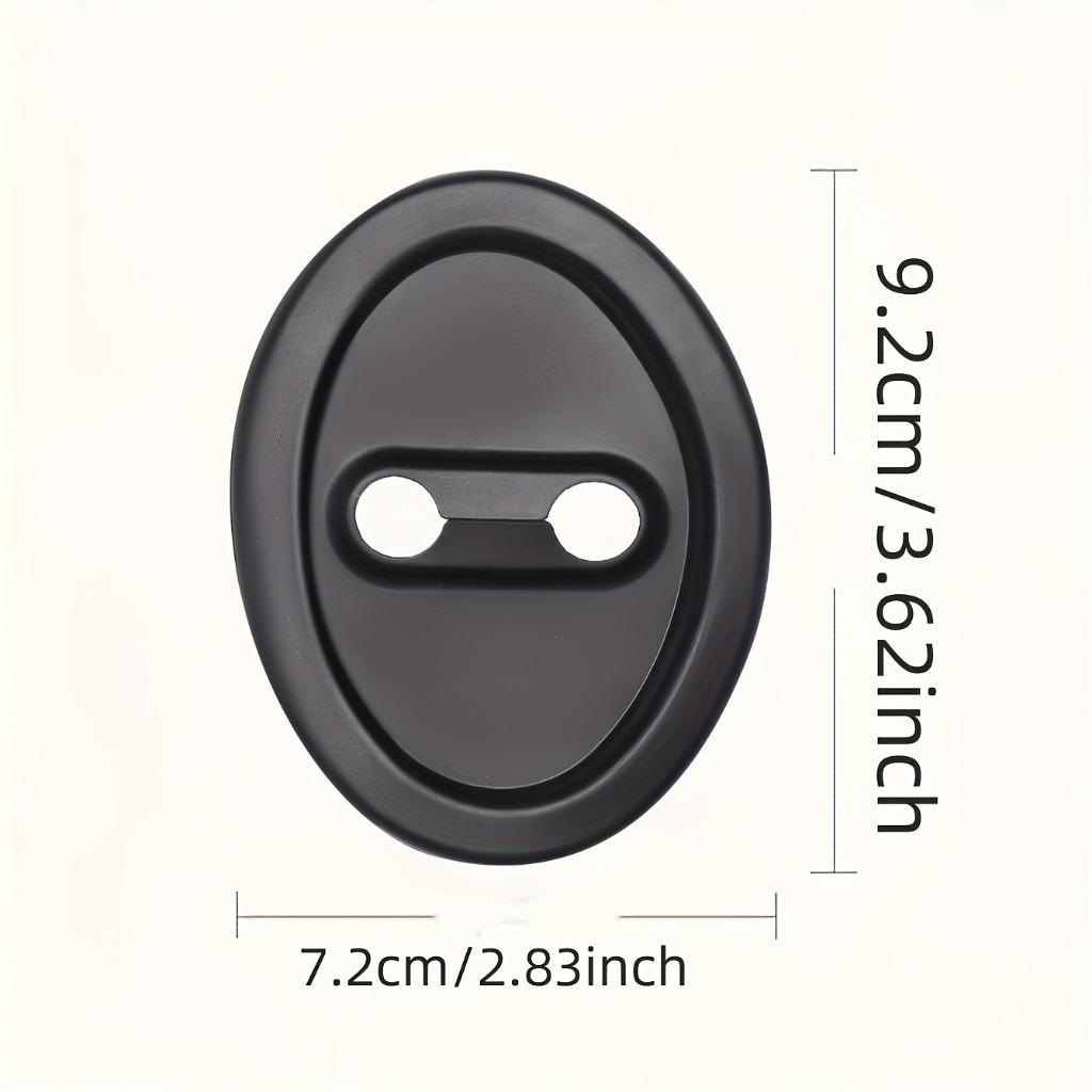4pcs Black Car Door Shock Absorbing Pads - Anti-Collision and Noise Reduction, Door Lock Protector Stickers for Enhanced Vehicle Protection