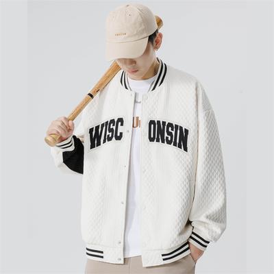 American Baseball Uniform Jacket for Men In Autumn New Trendy Brand Loose Handsome Young Student Jacket Top Clothes