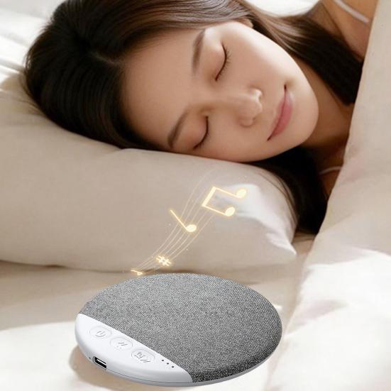 Under-Pillow Sleep Speaker with White Noise USB Rechargeable Ultra Slim Wireless Bluetooth-compatible 5.4 Pillow Speaker with Timer