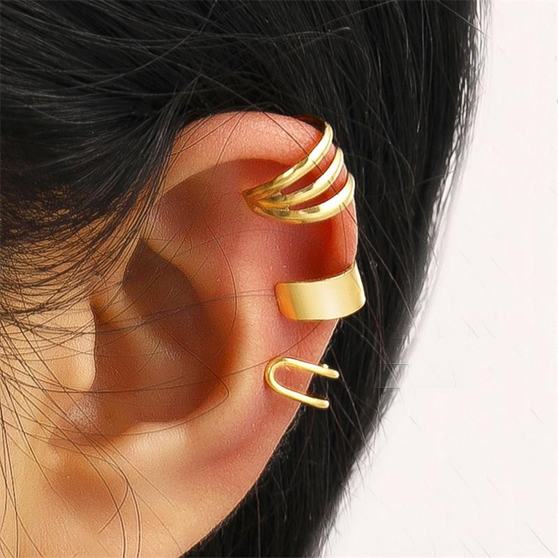 2026 Fashion Ear Cuffs Without Piercing Ear Clip Earrings Non-Piercing Fake Cartilage Earrings For Women Jewelry Gifts