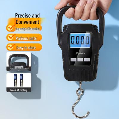 Compact Portable Travel Luggage Scale with Hook for Easy Handling and Storage