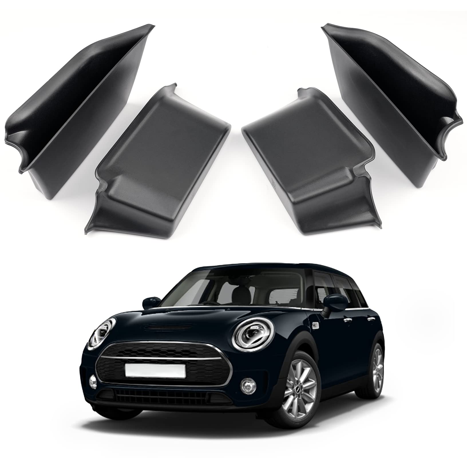 

[CDEFG] Мини BMW Cooper F55 Модель Только 4-дверный 2015-настоящее время Карман на ручке двери, Дверное хранилище 2 front seats + чёрный