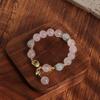 Natural Powder Crystal Magic Box Love Bracelet Jewelry Aquamarine Transfer Bead Bracelet for Friends and Girlfriends Gifts
