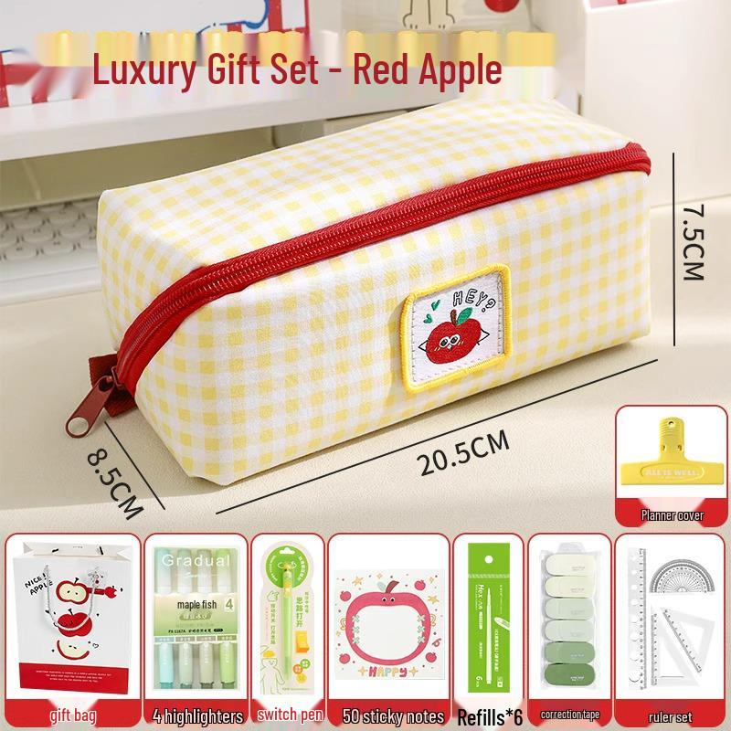 Stylish Large-Capacity Pencil Case for Girls - Cute Design, Perfect for School Supplies