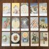 10.3*6cm White Sage Tarot Deck, A Pocket-Sized 78-Card Deck Featuring Charming Animal Art & Nature-Inspired Minimalist Design