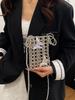 Pearl Mini Crossbody Bag With Weaving Design For Daily Use And Vintage Style