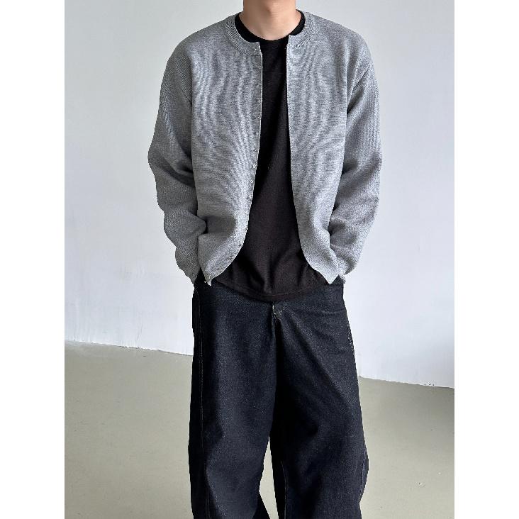 

Свитер кардиган пальто мужской осень и зима новый корейский стиль модный свободный свитер мужской повседневный пиджак 3XL светло-серый