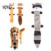 Engaging Pet Playthings Crinkle Animal Dog Toy, Plush Squeaky Chew Fox Raccoon Active Play Accessories Squirrel Puppy Teething Toy for Small