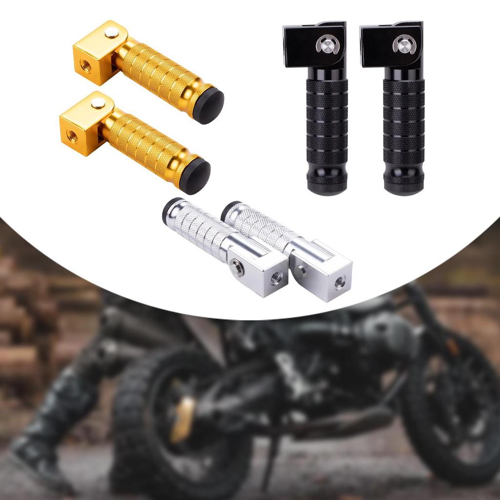 2x Motorcycle Footpegs Wear Resistant Passenger Foot Pedals for UTV