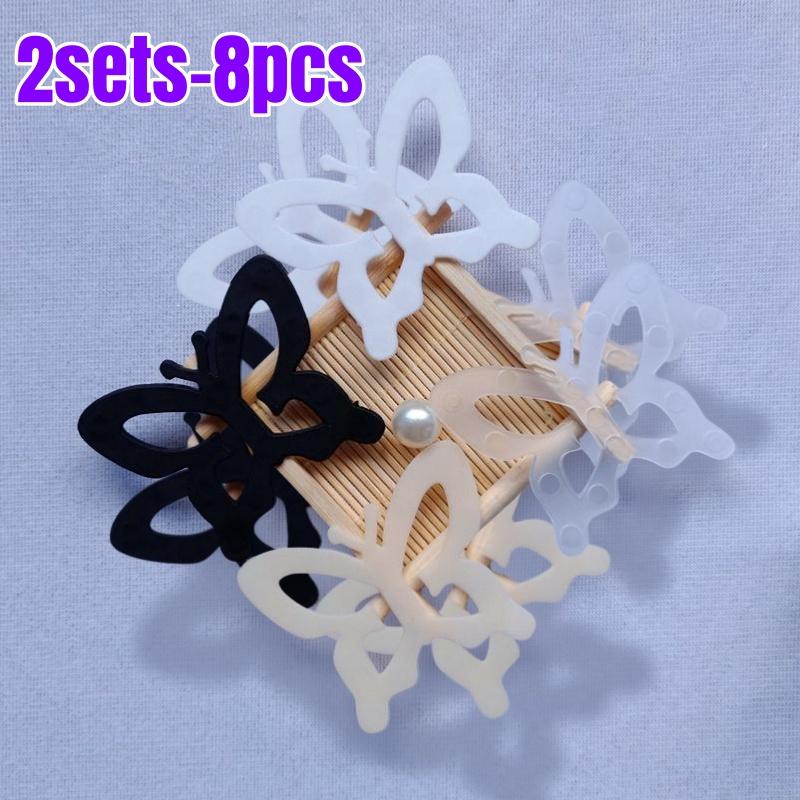 8 szt. Mieszane Kolory Klipsy Kontrolne na Plecy do Biustonosza Niewidoczne Regulatory do Biustonosza Wygodne Paski Krzyżowe dla Kobiecej Bielizny i Akcesoriów