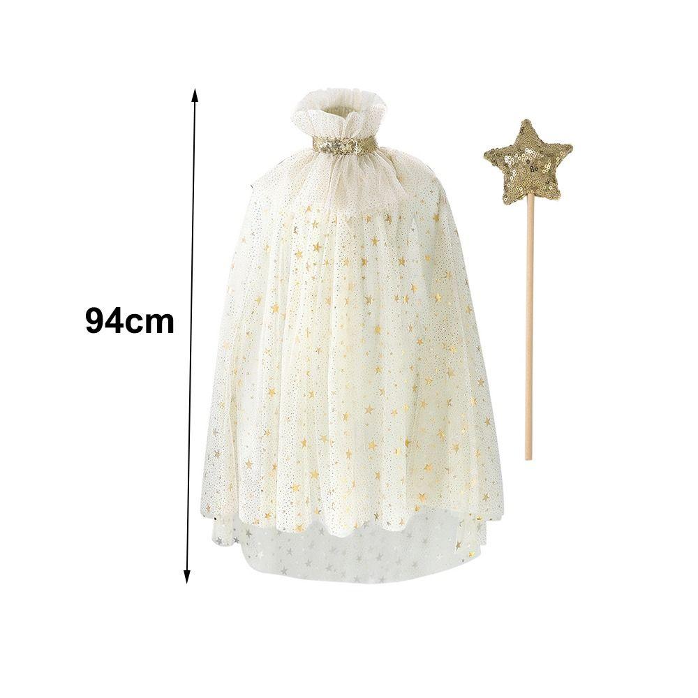 Niedlicher Kinderkostüm Umhang Mesh Elegantes Kleid Cape Neu Mädchen Prinzessin Umhang Karnevalsparty