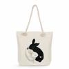 Cartoon cat print thick rope single-shoulder beach bag 7233