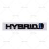 Logo Ibrido ABS 3D Emblema Parafango Laterale Bagagliaio Posteriore Badge Adesivo per Auto Decalcomanie per Prius Camry Crown Auris Rav4 Yaris L Highlander