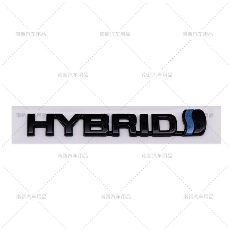 Logo Ibrido ABS 3D Emblema Parafango Laterale Bagagliaio Posteriore Badge Adesivo per Auto Decalcomanie per Prius Camry Crown Auris Rav4 Yaris L Highlander