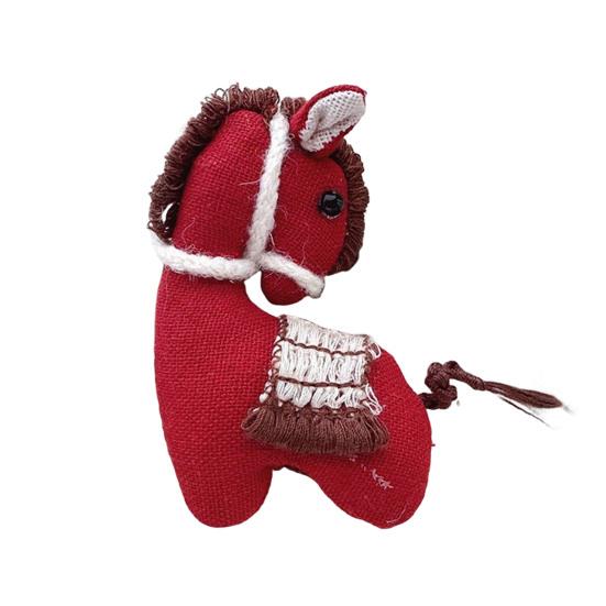 Stuffed Mini Horse Doll Cute Handcrafted Tiny Horse Miniature Stuffed Horse DIY Craft Accessory for Backpack Charm Keychain Brooch Party Favors