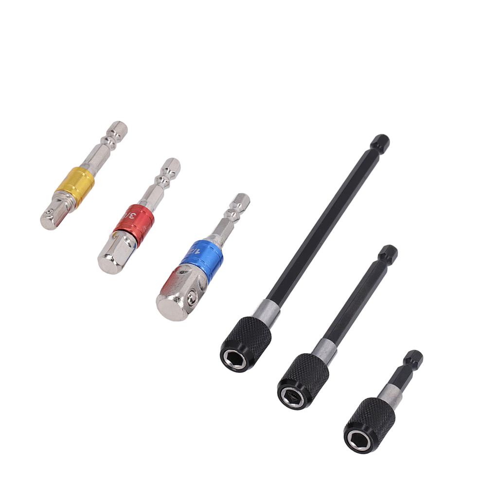 14in Hex Shank Bit Adapter Magnetic Extension Chuck Screwdriver Socket Bit Holder Kit