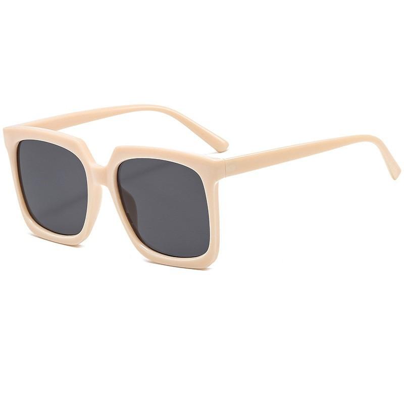 Trendy Oversized Square Sunglasses For Women Chunky Frame UV Protection Versatile Street Style Shades 3555