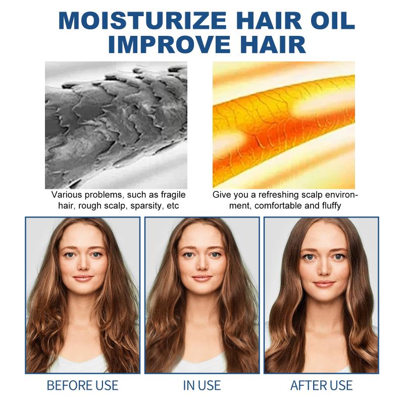 Repair Essential Hair Oil for Dry Frizzy Hair Ends Smooth Nourish Moisturize Lightweight NonGreasy Everyday Use