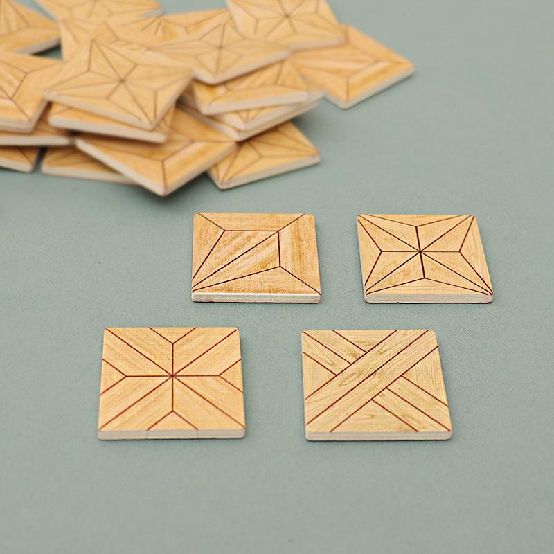 5Pcs/Set Miniatures Dollhouse Floor Sticker Floor Tiles Wallpaper Doll Model Kitchen Bathroom Diy Decoration