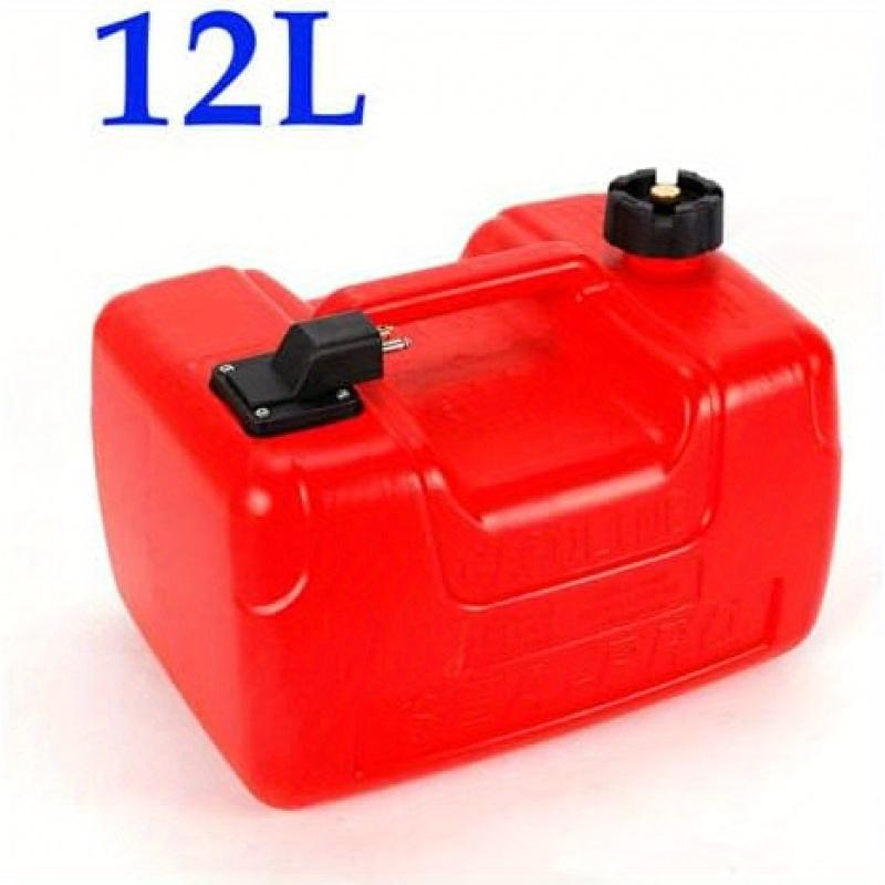 3.2 Gal Portable Fuel Gank Tank for Outboard Engine Boat, 14.57*11.81*10.63 Inch