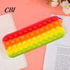 Decompression Pencil Case Pop Case, Large Capacity Silicone Storage Bag, with Relief Bubble Toy Stationery for Kids School Office Stress