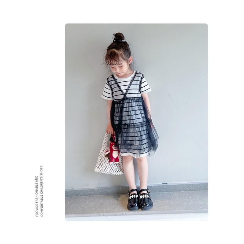 Girls' Princess Shoes Spring and Autumn New Soft Soles Non-slip British Fashion Large Children Sports Casual Leather Shoes