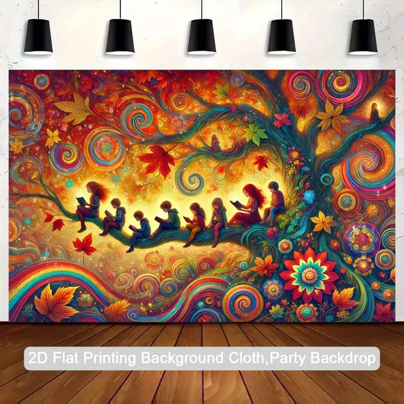 2D plane 1 piece for autumn reading suitable for festival parties and birthday decoration items