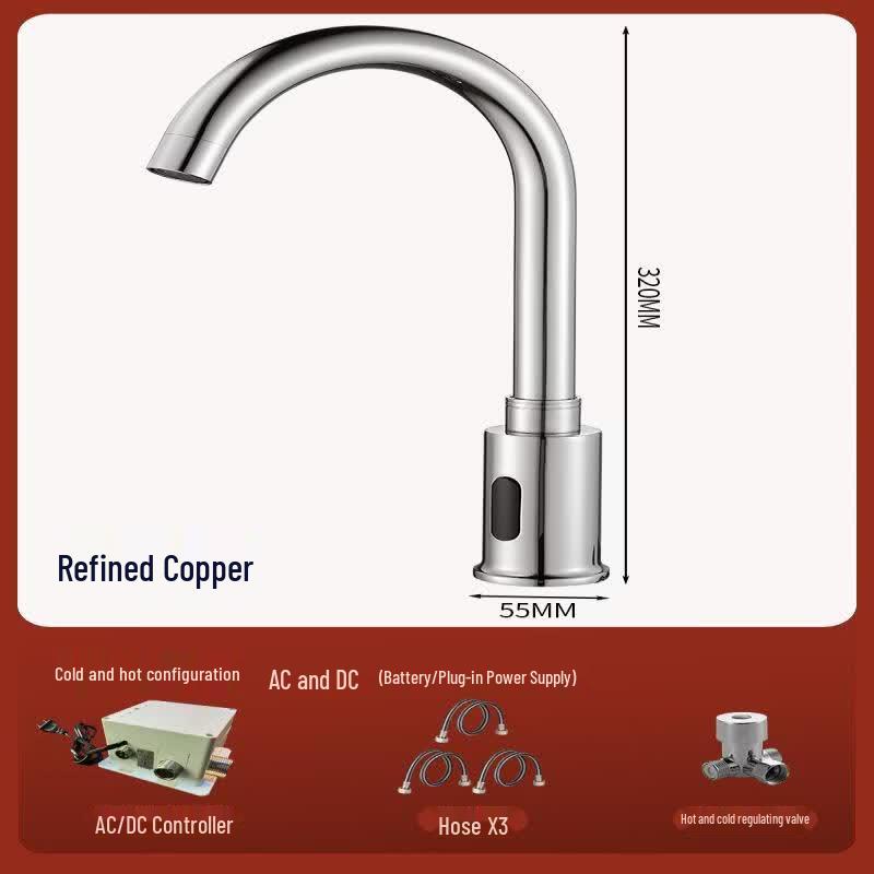 Taijufu S Series MP-019 Automatic Sensor Kitchen Faucet - Single Cold