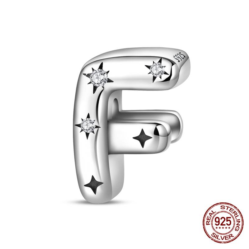 Original Charms Copper Fashion 26 Letters A-Z Charms Beads Fits 3Mm Original Bracelet For Women Diy Jewelry Gifts New In