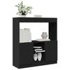 VidaXL Highboard Black 92x33x100 Cm Engineered Wood, Bookcase, Modern Bookcase, Bookshelf, 855125