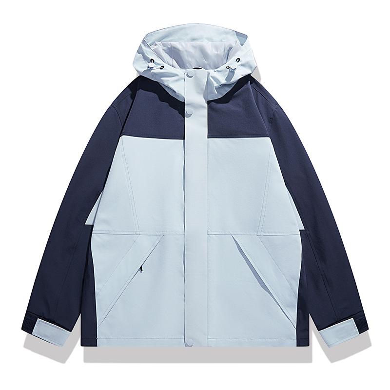 

Куртка для улицы для пары, весенне-осенний костюм для альпинизма, мужской и женский, одинаковая трехслойная куртка с капюшоном 4XL