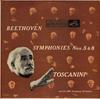 LP Record LUDWIG VAN BEETHOVEN - ARTURO TOSCA - Symphonies Nos. 5 & 8 LM1757 RCA Victor Red  1952 US Classical Used