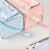 Multifunktionellt Prismatiskt Pennskrin Pennväska Söt Färg Stor Kapacitet Mjuk Fler Fickor Förvaringspåse för Kontorsmaterial Skola