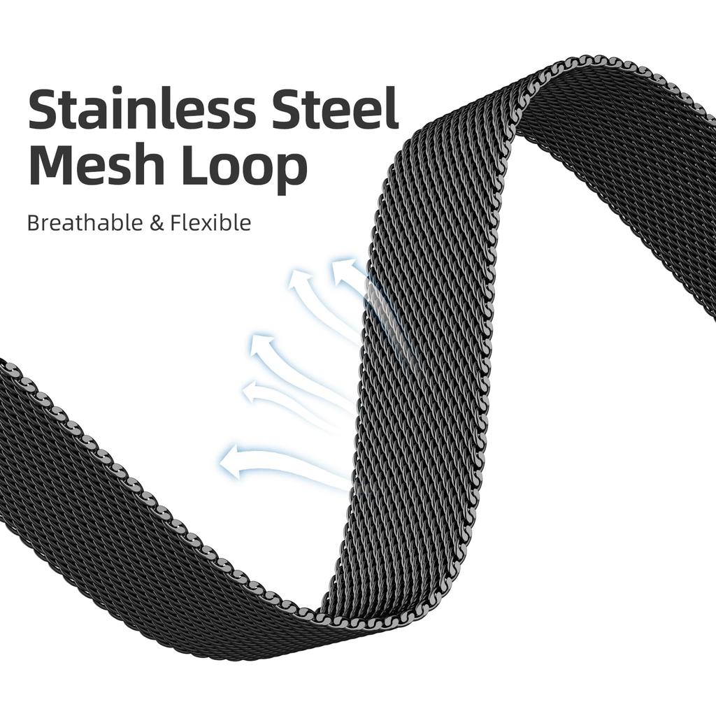 Watch Band For Apple Watch Series 10 Ultra 9 8 7 SE 6 5 4 3 2 1 46mm 49mm 45mm 44mm 42mm Magnetic Clasp Stainless Steel Strip