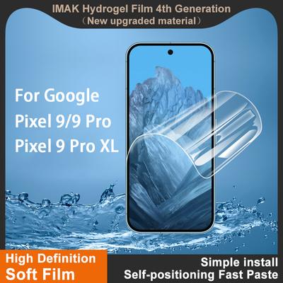 For Google Pixel 9 Pro XL Glass IMAK Hydrogel Film 4th Generation Full Coverage Screen Protector