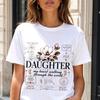 Daughter Comfort Colors Floral Tee | Meaningful Family Gift (100% Cotton)