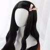 Kamado Nezuko Wig Nezuko Cosplay 95cm Gradient Long Hair Accessories Heat Resistant Synthetic Wig