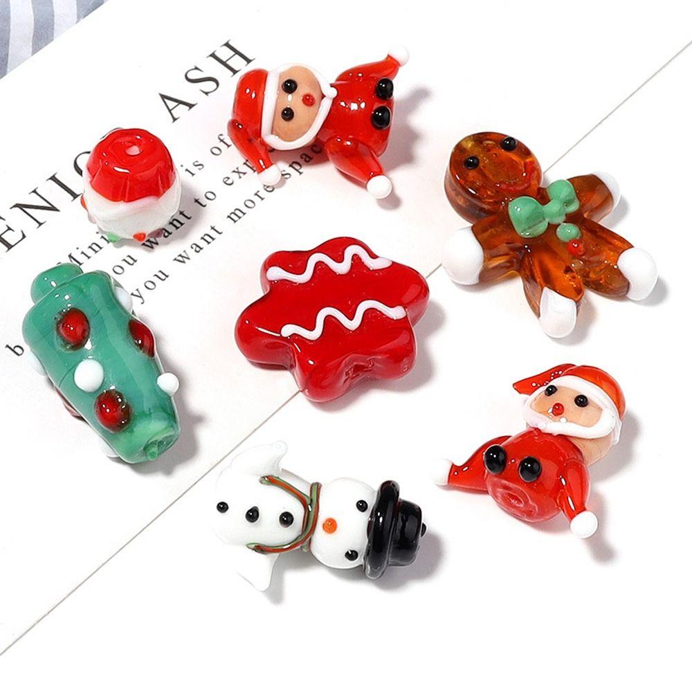 

Аксессуары для рукоделия Браслет в виде лося своими руками Стеклянные бусины Рассыпные бусины-разделители Акриловые бусины Рождественские бусины