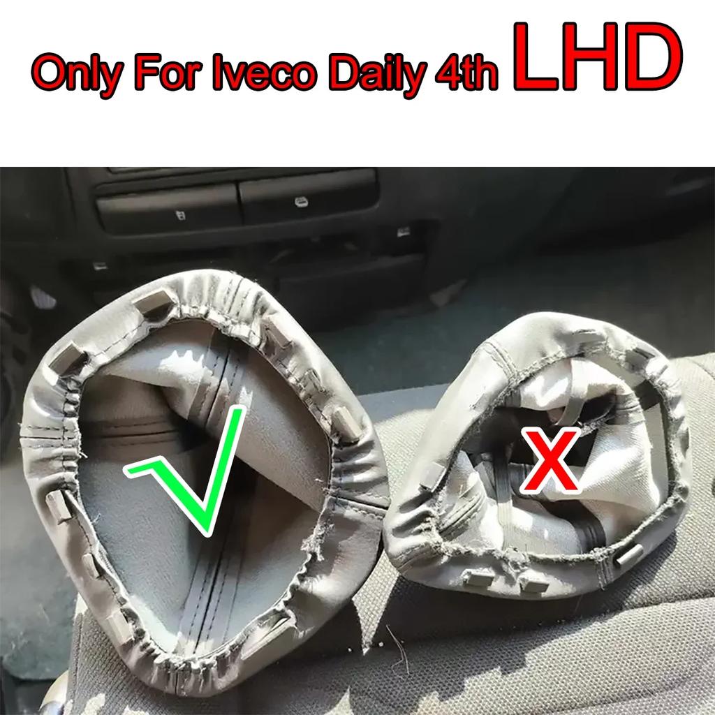 Gear Shift Knob Boot for Iveco Daily IV 2006-2011 LHD PU Leather Gaiter Plastic Frame Surround Trim Case Replaces 5/6 Speed Dust