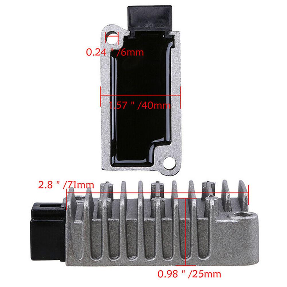 Buy Regulator Rectifier Motorcycle Black+Silver DC 12V at affordable prices — free shipping