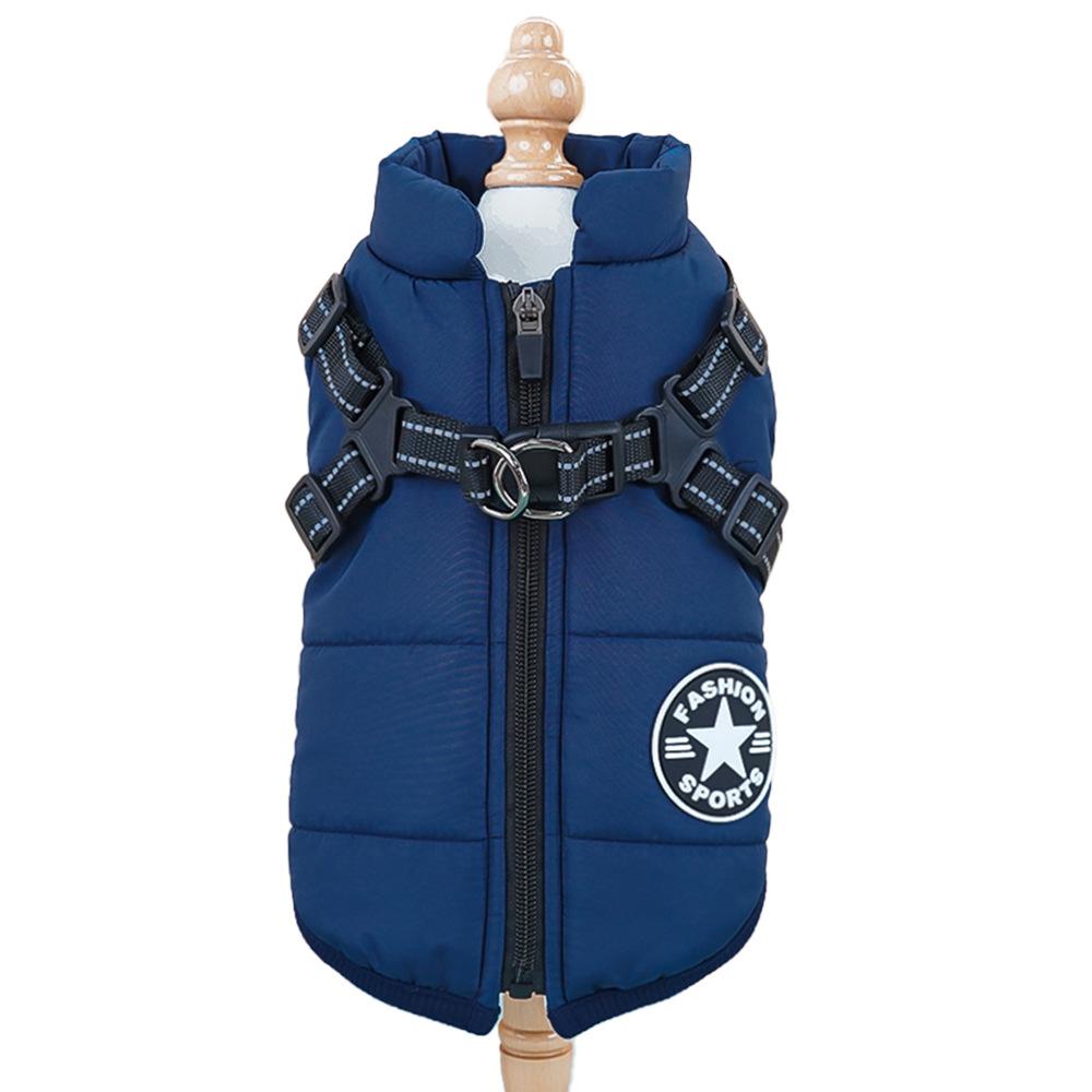 ZC1950 Clothing Clothes Pet Coat Dog Harness with for