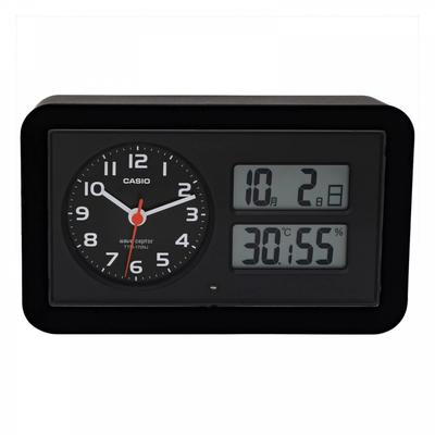 Sveglia Radio Nera Analogica Snooze con Luce Illuminazione Automatica TTM-170NJ-1JF