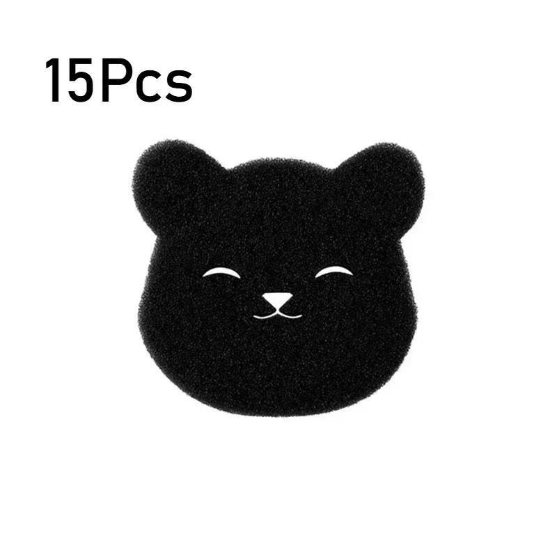 1-20PCS of Household Pet Hair Remover, Machine Washed Bear Sticky Sponge, Reusable, Suitable for Washing Machine, Dryer, Black