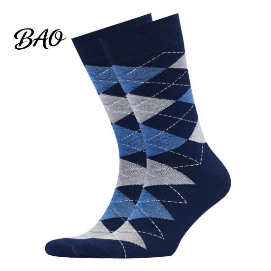 High Quality Workplace Socks Men's Dress Socks, Comfortable Crew Sock, Solid, Striped, Argyle, Dotted Polyester Cotton Blend Long Large Size Business