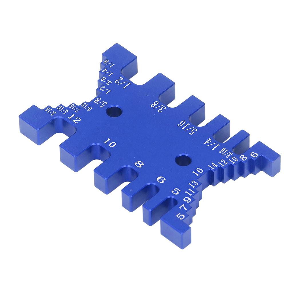 Dovetail Jig Tenon Caliper Aluminum Scale Card Measuring Woodworking Tool