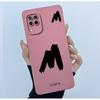 For Huawei Nova 7i Case Cover Lucky Initial Letter Liquid Soft Silicone Phone Bumper for Huawei P40 Lite Nova7i JNY-LX2 Casing
