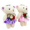 10 Uds. Mini osito de peluche pequeño, ramos de flores, oso, juguetes de algodón para niños, muñecos de peluche, juguetes de boda, decoración
