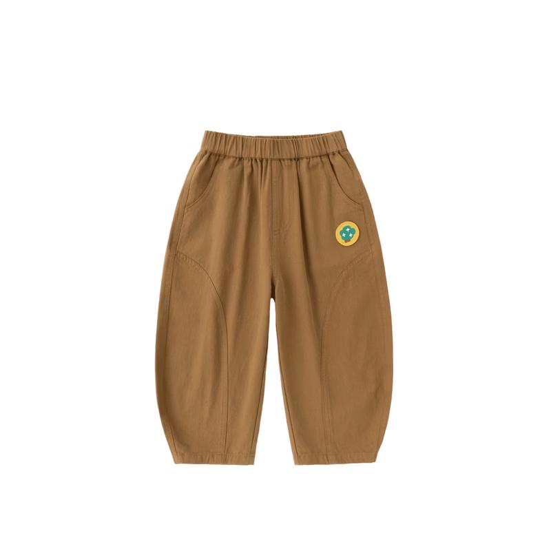 Dudujia Kids' Pure Cotton Autumn Curved Cargo Pants